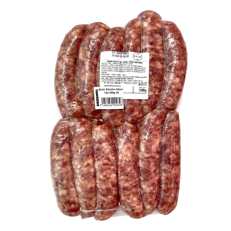 DIOTS DE SAVOIE FUMÉS PORC FRANÇAIS 12X±120G