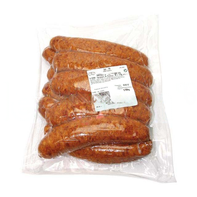 SAUCISSE DE MONTBÉLIARD IGP BOYAU NATUREL S/ VID