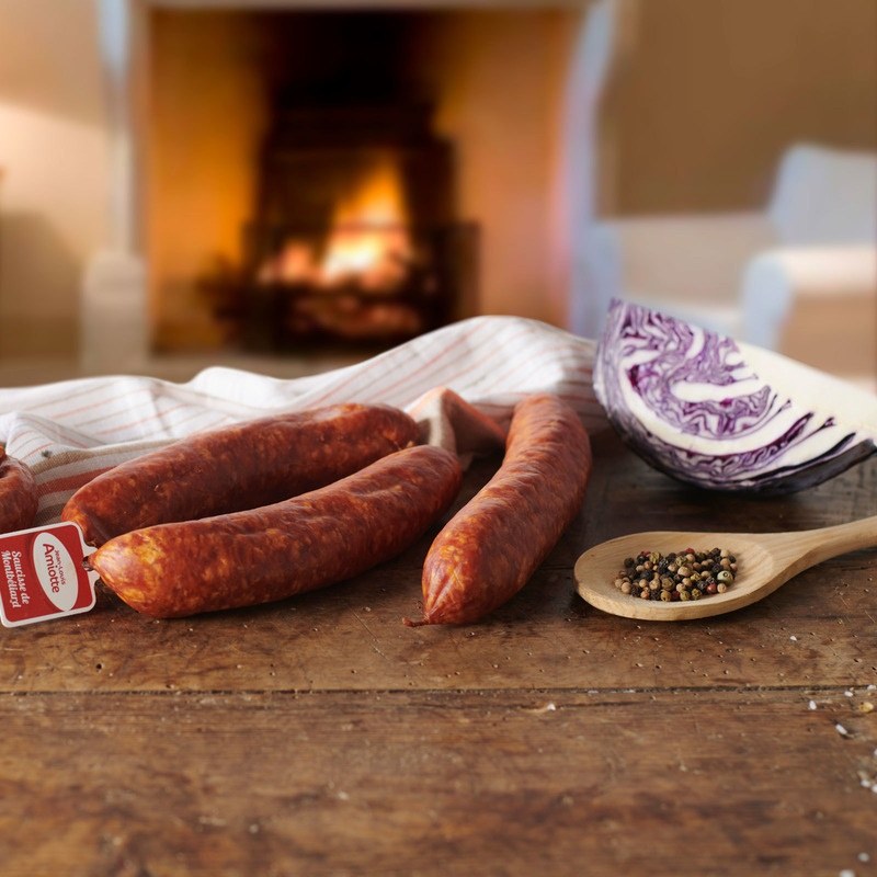 SAUCISSE DE MONTBÉLIARD IGP BOYAU NATUREL S/ AT