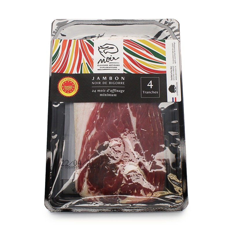 JAMBON SEC DE PORC NOIR DE BIGORRE TRANCHÉ 4X20G