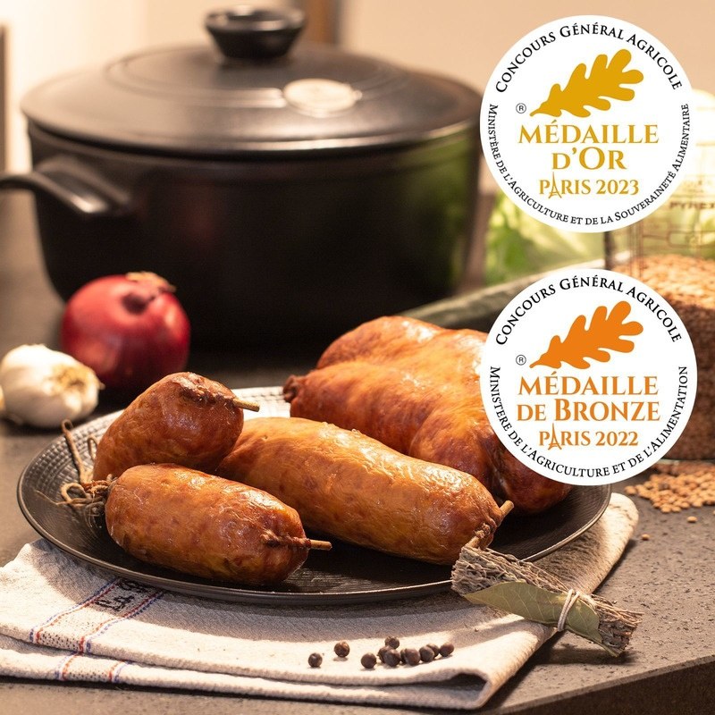 SAUCISSE DE MORTEAU IGP BOYAU NATUREL À CUIRE 5