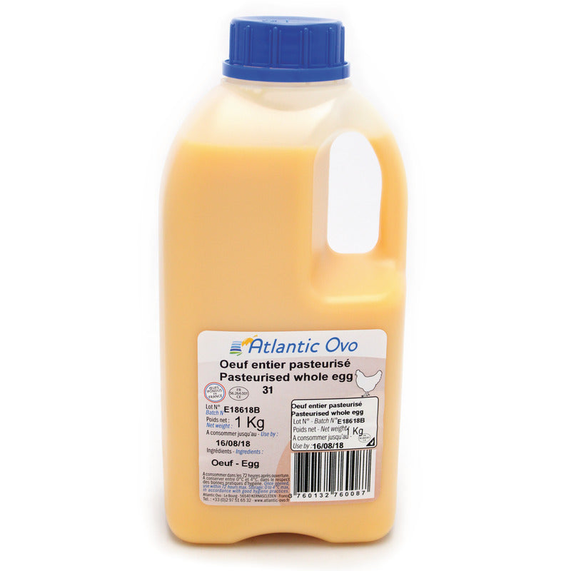 OEUF ENTIER PASTEURISÉ ORIGINE FRANCE BIDON | 1KG