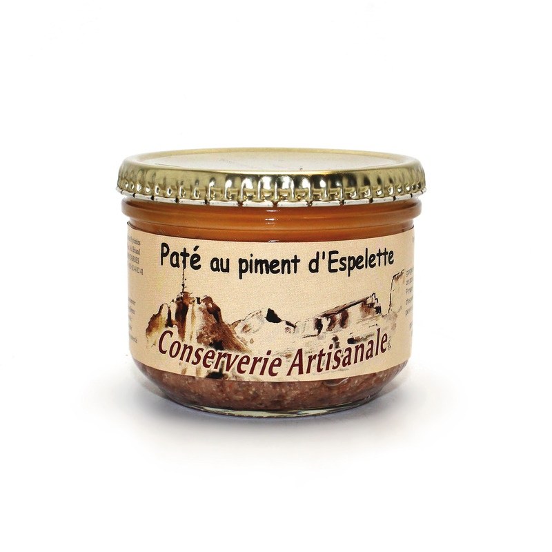 PÂTÉ ARTISANAL AU PIMENT D'ESPELETTE BOCAL 180G