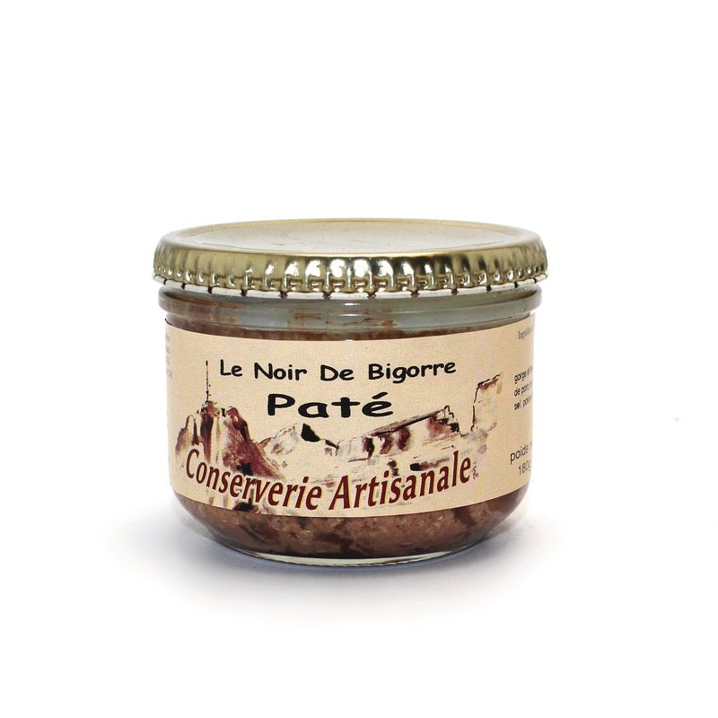PÂTÉ ARTISANAL DE PORC NOIR DE BIGORRE BOCAL