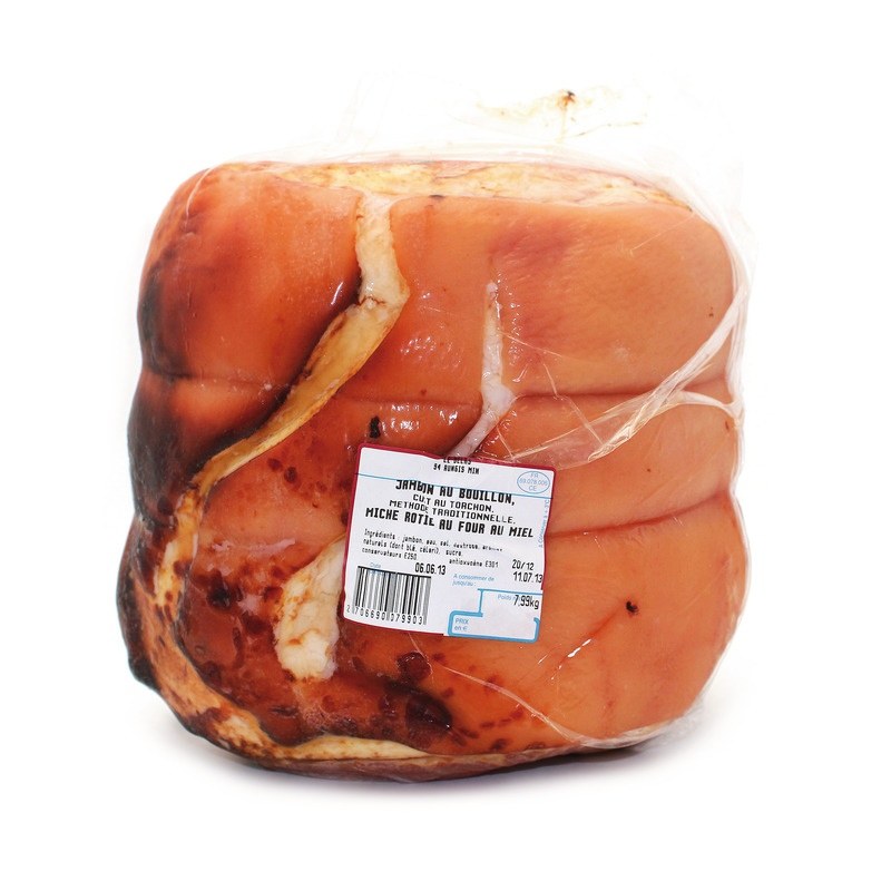 JAMBON CUIT AU TORCHON RÔTI AU MIEL ±8,2KG