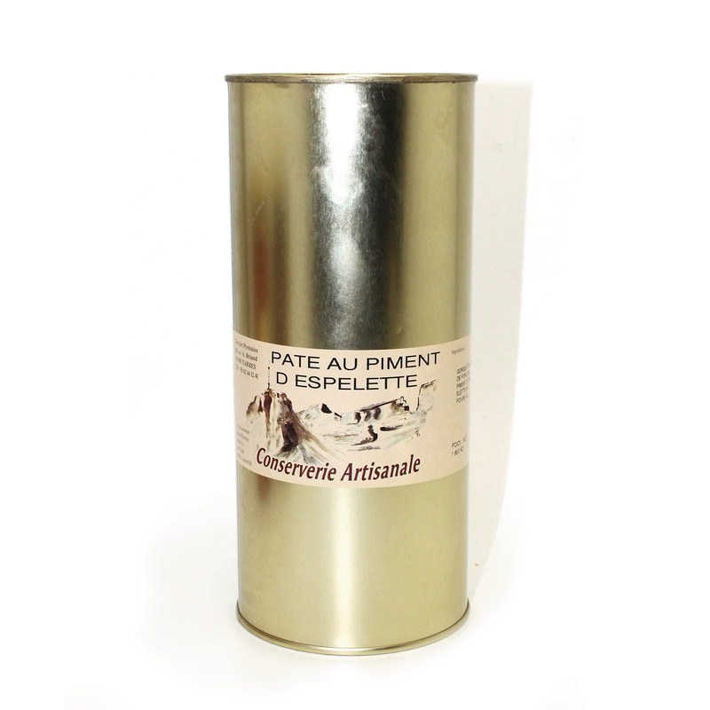 PÂTÉ AU PIMENT D'ESPELETTE BOÎTE 1,6KG