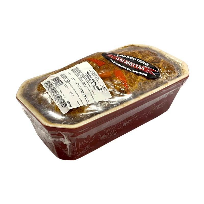 TERRINE AU PIMENT D'ESPELETTE 2,5KG