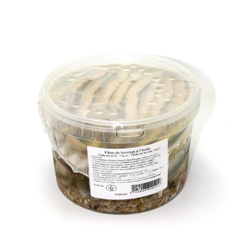 FILETS DE HARENG À L'HUILE EN | 3KG | SEAU