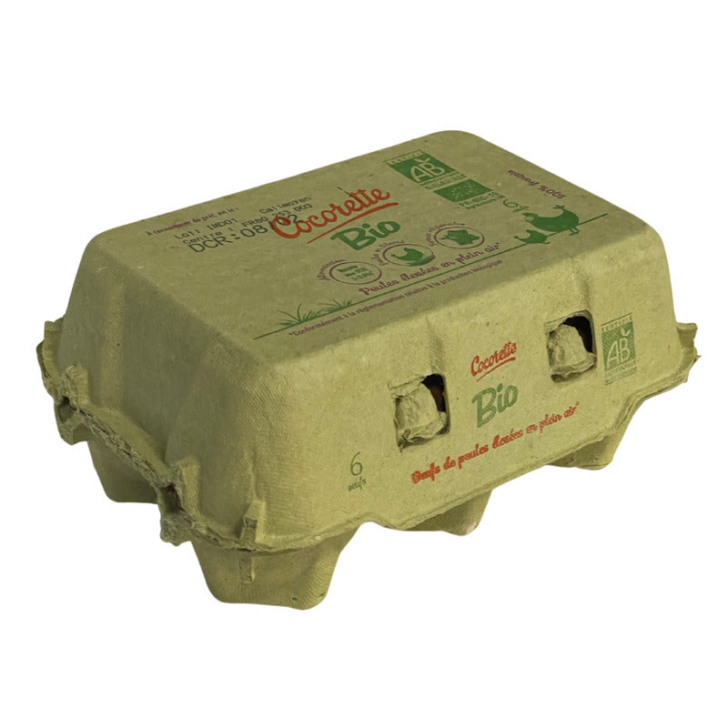 OEUFS FERMIERS MOYENS BIO | 6 UNITS